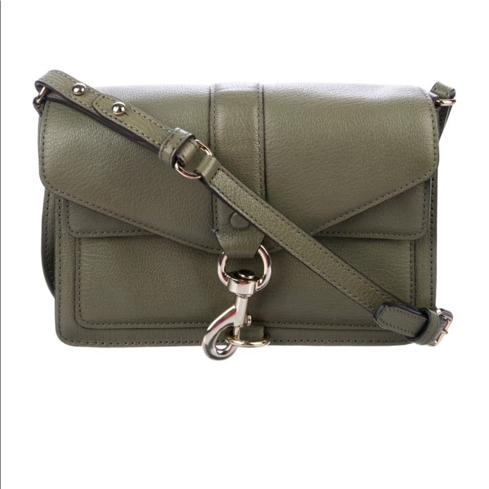 Olive green leather Rebecca Minkoff Hudson bag